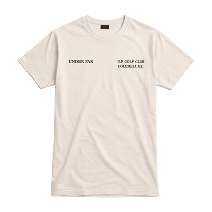 "Under Par Golf Club" Premium Tee-Beige
